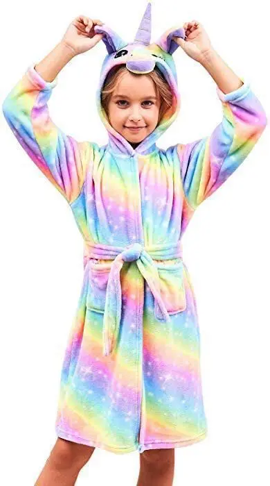PPXX единорог с капюшоном халат детские халаты детский купальный халат полотенце животных пижамы для мальчиков и девочек Ночная рубашка детская одежда для сна Большие размеры