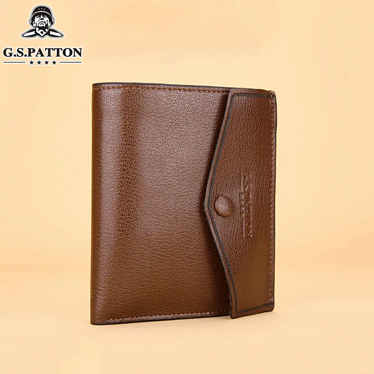 

Podtss pi ju Men's Leather Wallet Buckle Cross Cow Leather Wallet Multi-functional Leather Wallet Customizable