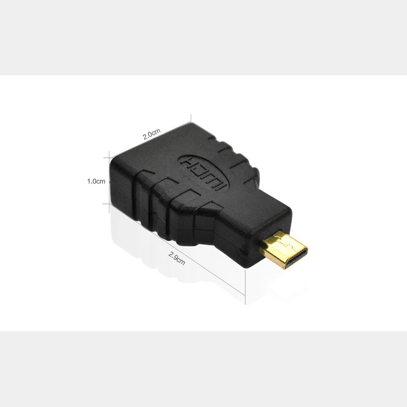 Адаптер Micro-HDMI на HDMI позолоченный 1080P мини микро HDMI штекер на Стандартный HDMI Женский удлинитель кабеля