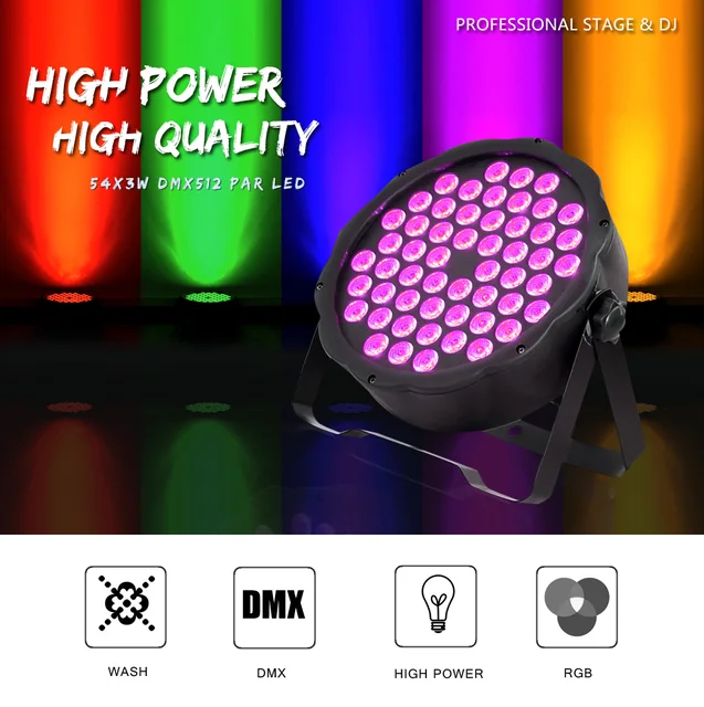 Rtktoup 4PCS RGB Par 36 LED, 36W Luce Di Scena Con Telecomando E 4 - Foto 10