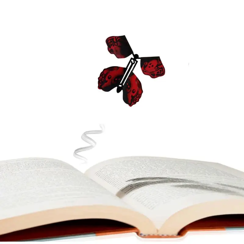 5 шт. Волшебный полет в книге бабочка резинкой питание заводные Игрушка Бабочка