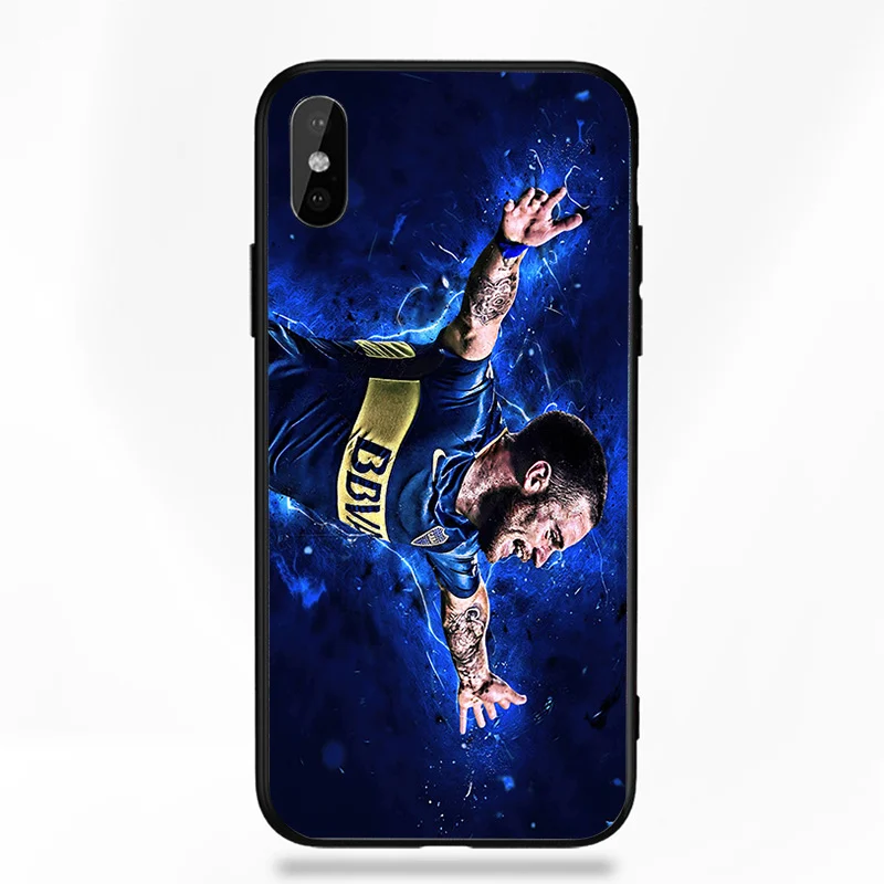 Чехол для телефона для FC Boca Juniors iphone XR 11 Pro XS Max X 5 5S черный DIY черный мягкий чехол для Salvio iphone SE 7 8 6 6S Plus 7Plus - Цвет: A2493