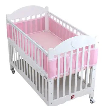 

Kidlove 2PCS 450cm Protective Washable Solid Color Baby Safety Crib Bed Fence