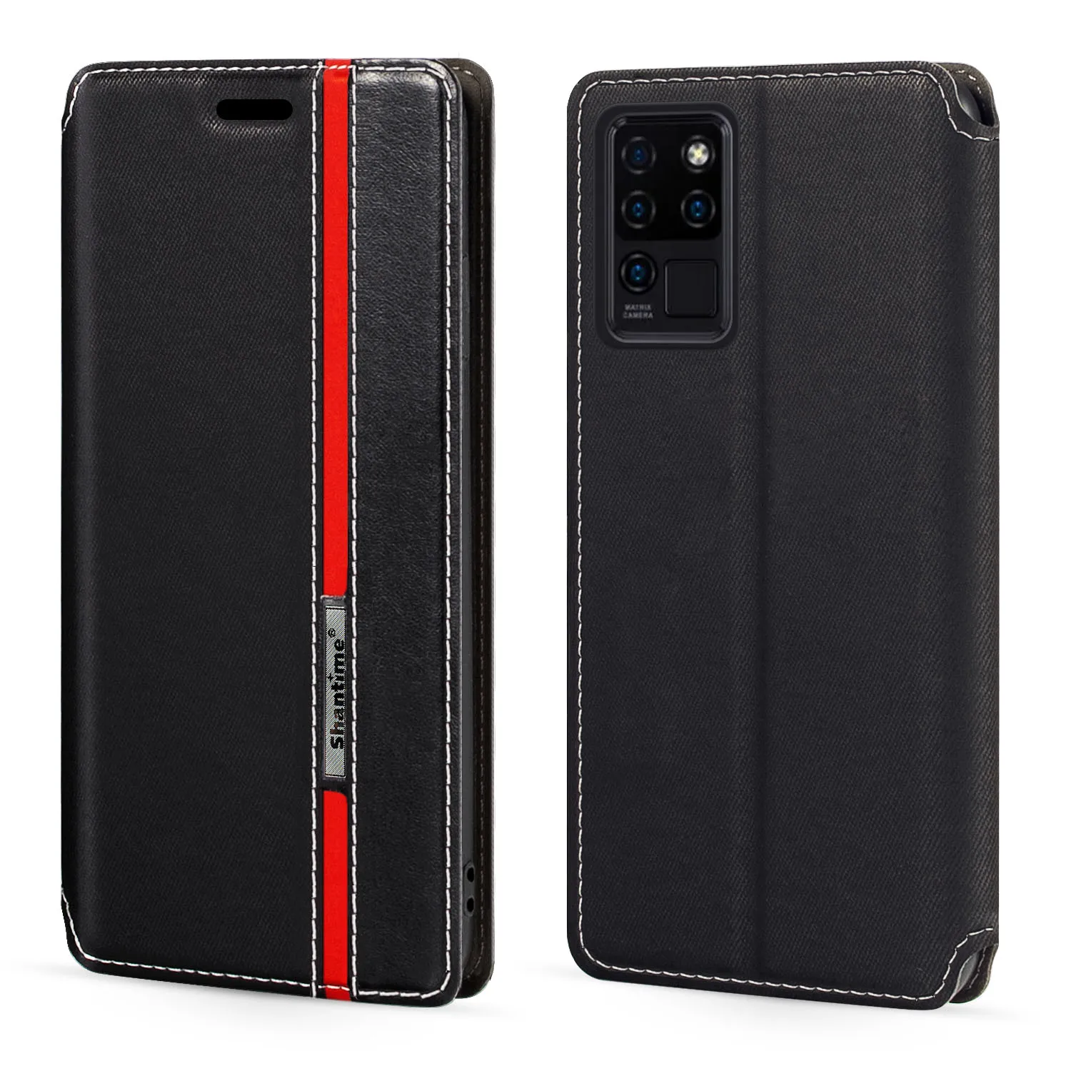 

Модный разноцветный кожаный чехол-книжка с магнитной застежкой и отделением для карт для Oukitel C21 6,4 дюйма