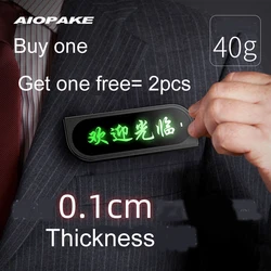 Mini talkie walkie personnalisé, plaque poitrine lumineuse, Rechargeable, Radio bidirectionnelle, avec écouteur, 2 pièces 