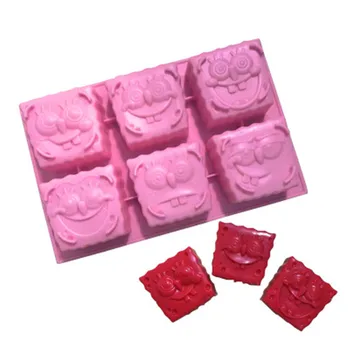 

SpongeBob Silicone Cake Mould Chocolate Baking Mold Handmade Soap Candle Mould Fondant Ice Cream Molds Cake Decorating Tools