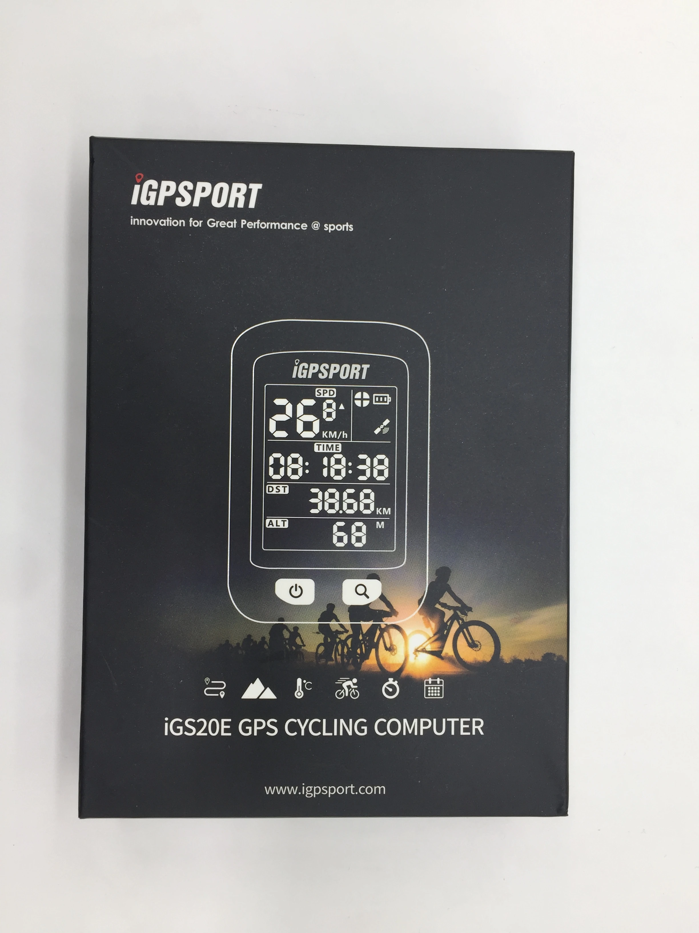 I GPS порт IGS20E стандартный езда на велосипеде компьютер Speedmeter с большим
