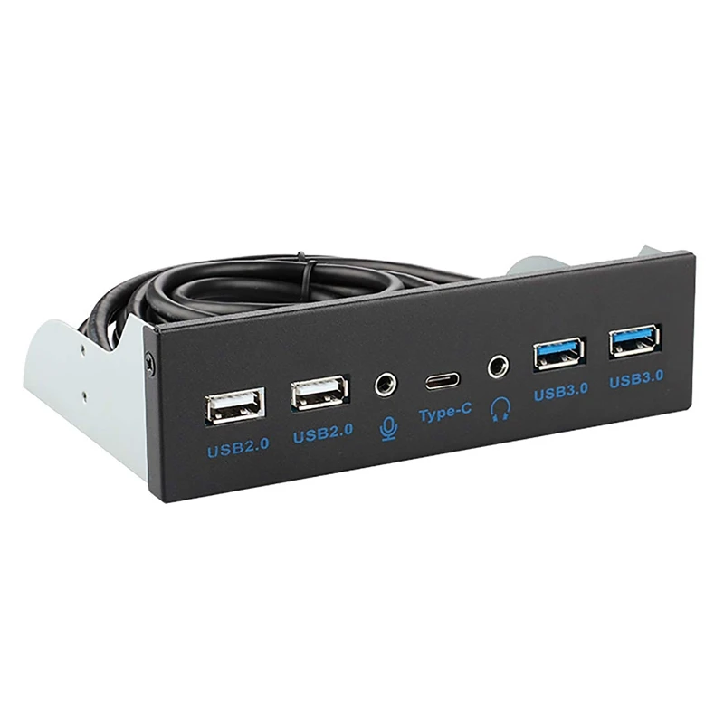 

Usb 3.1 Front Panel Hub Optical Drive 5.25-Inch Panel Computer Expansion Board with Key-A 7 Ports Support Type-C/Usb3.0/Usb2.0/M