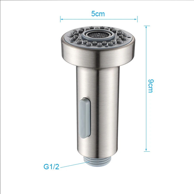 Kitchen Sink Faucet Kitchen Faucet Sprayer Faucet Sprayer Head Kitchen Faucet ROVOGO Pull-Out Spray Head Replacement Part for Kitchen Sink Faucet Chrome/Brushed Nickel Finish