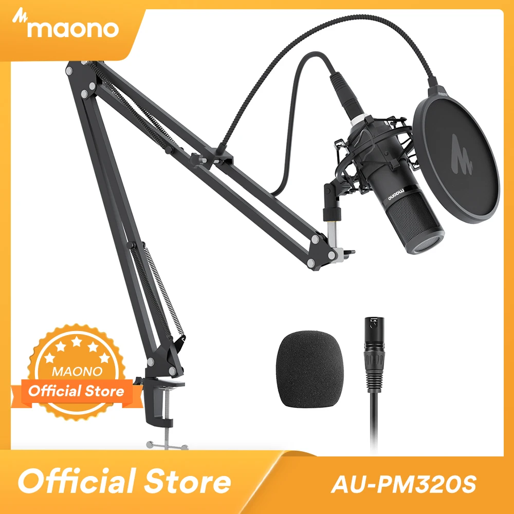 Конденсаторный микрофон MAONO PM320S XLR профессиональный кардиоидный для записи