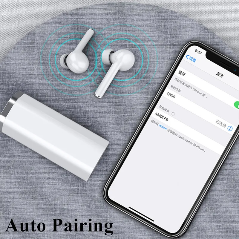 Bluetooth 5,0 Спортивная гарнитура TWS с сенсорным беспроводным Bluetooth гарнитурой Автоматическое Сопряжение бинаурального вызова Sum Siri