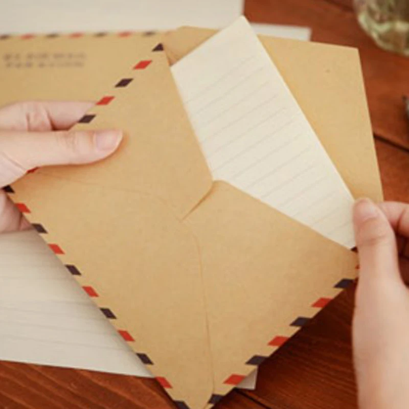 10 шт./лот большой Винтажный конверт открытка письмо канцелярские бумажные