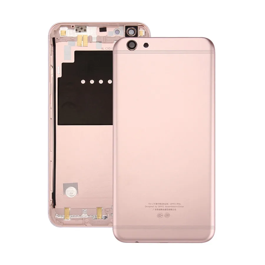 Задняя крышка для аккумулятора OPPO R9s - Цвет: Розовое золото