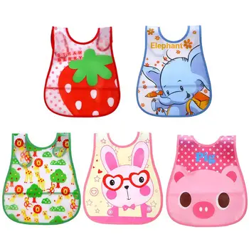

EVA 0-3 Years Baby Bibs Lightness and Portability No Space Occupy Cartoon Waterproof Soft Saliva Towel Lunch Feeding Cloth