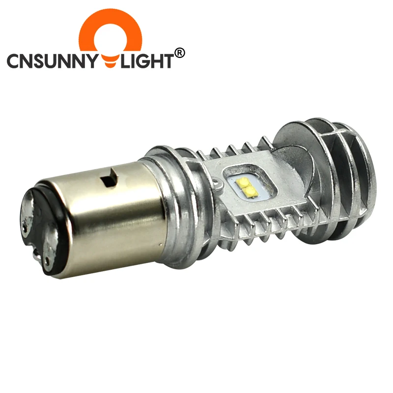 Лампа для фар мотоцикла CNSUNNYLIGHT H4 P43t HS1 LED BA20D H6 лампа 1080Lm H/L аксессуары скутера фары