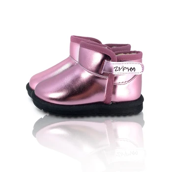 

Ortoluckland Little Girls Bling Winter Plush Snow Boots Waterproof Hologram Warm Shoes Shiny Baby School Sneaker