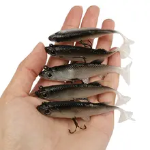 5 шт./лот, Мягкая приманка, 8 см, 14 г, воблеры, искусственная приманка, рыболовные приманки, морской бас, ловля карпа, свинцовая рыба, джиг