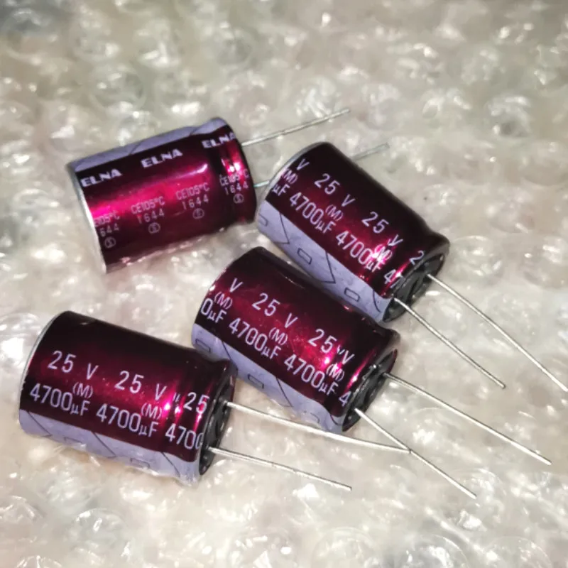 Новинка электролитический конденсатор ELNA R2O 25V4700UF 18x25 мм фиолетового и красного