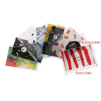 

Cartoon Credit Card Sleeve Protectors ID Holder Case Kawaii PVC Layer Organizer