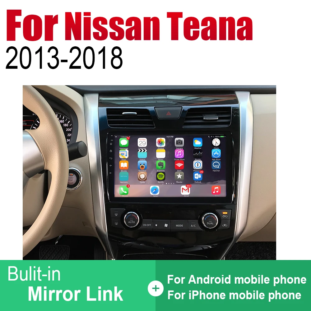 ZaiXi Android автомобильный Радио Стерео gps навигация для Nissan Teana 2013~ Bluetooth wifi 2din автомобильный Радио стерео Мультимедиа Плеер