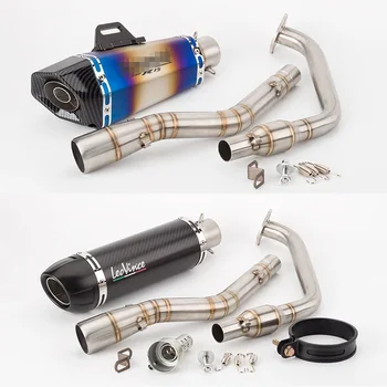 

51mm Moto motorcycle exhaust pipe Yoshimura R15V2 YZF-R15V3 front segment of the catalyst front half back pressure silencer