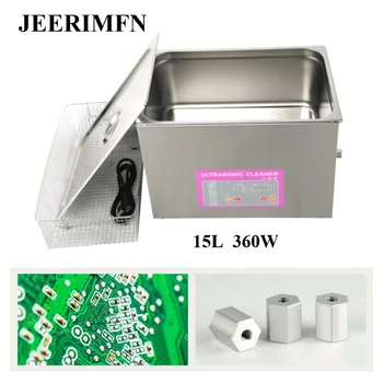 

15L Industrial Ultrasonic Cleaner Digital Rust Carbon Wash Circuit Mold Glassware DPF Parts Ultrasound Bath Stainless Steel Tank