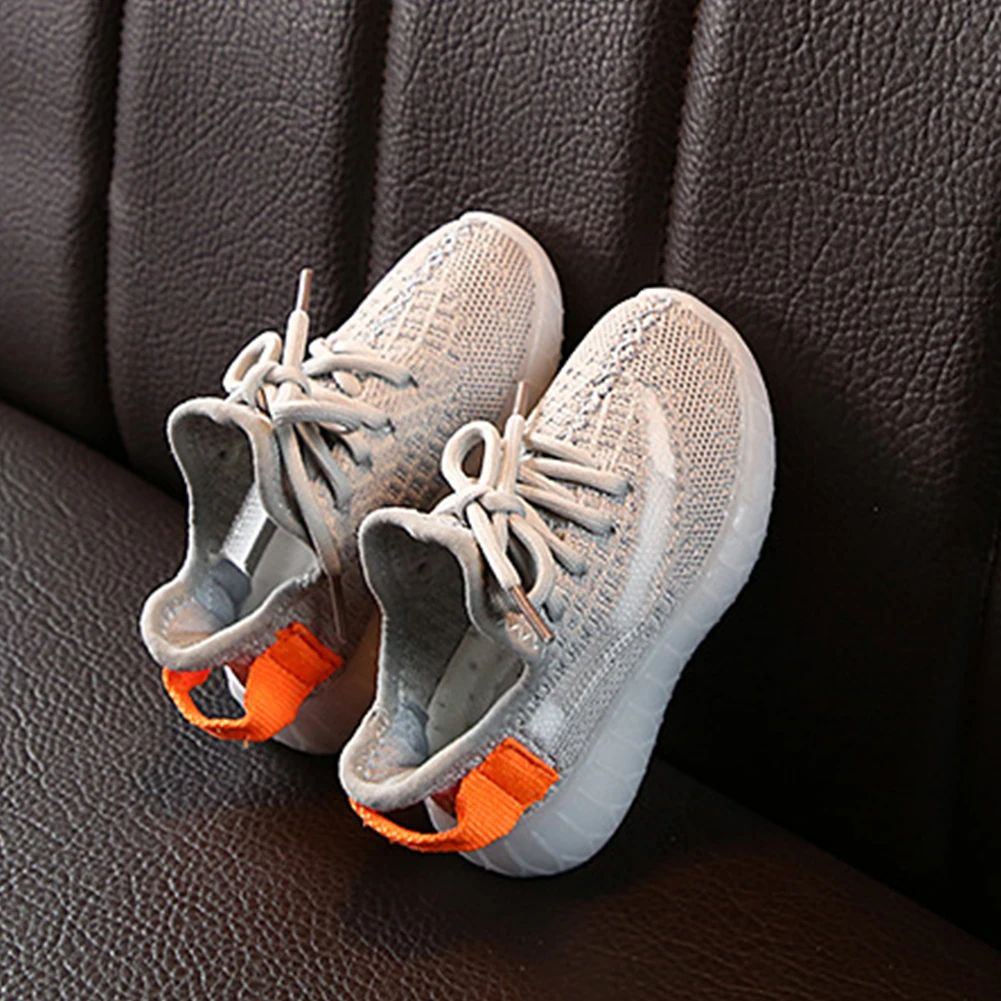 Shoes for Kids Toddler Boy Sneakers  Lightweight Mesh Breathable Soft Soled Night Lighted Shoes for Party and School