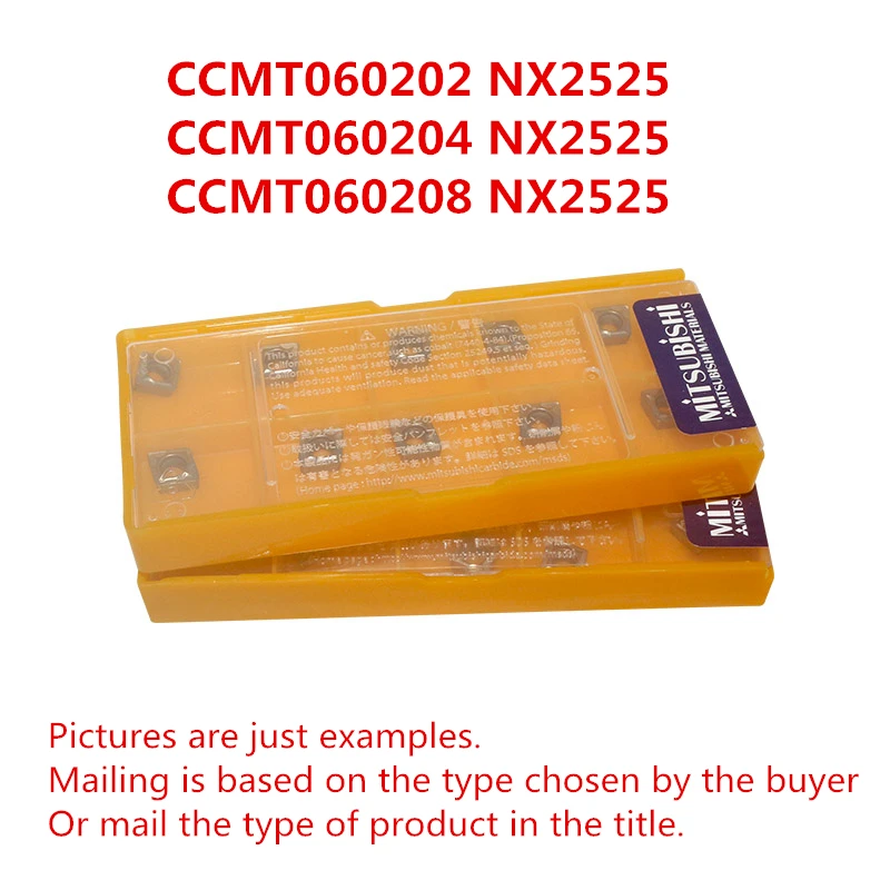 MITSUBISHI CCMT060202 NX2525/CCMT060204 NX2525/CCMT060208 NX2525 фрезерный станок с ЧПУ Металлокерамические