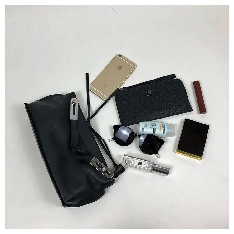 

Fashion Handbag Large-capacity Retro Women Bag Messenger Soft Leisure Concise Genuine Leather High Quality Ins Drop Shipping