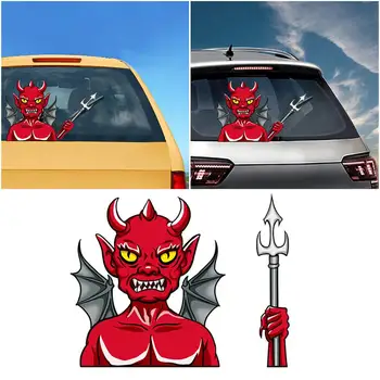 

Rear Vehicle Car Window Animated Moving Waving Wiper Blade Tag Decal Sticker & Hand - Halloween Car Decoration