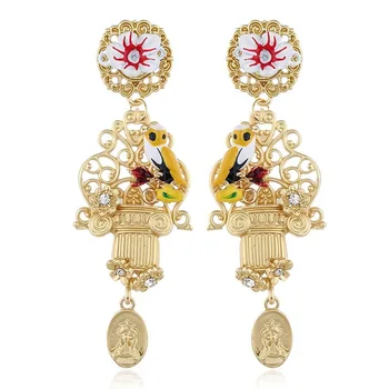 

African Charm Women Classic Earrings Creative Hollow Design Earrings for Women Wedding Jewelry Drop Earrings Jewelry Earrings