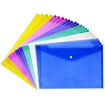 

24 Pcs Waterproof with Snap Button Closure,Project Envelope Folder Button - Water/tear Resistant (24 pcs pack)