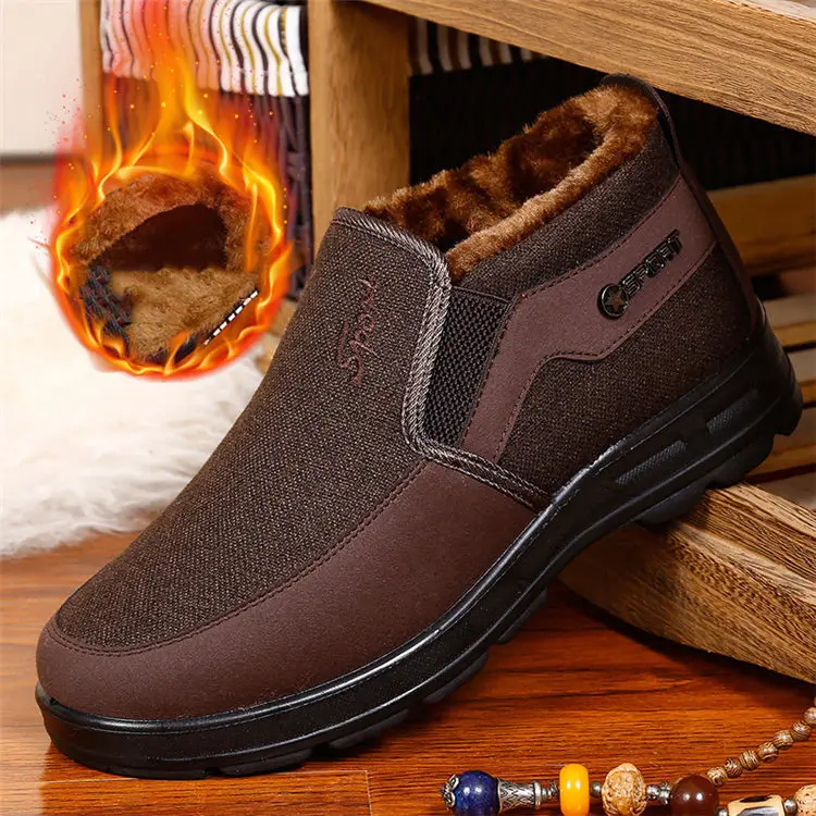 Мужская обувь зимние теплые ботильоны мужские зимние ботинки для мужчин, мужская зимняя обувь черная рабочая обувь большой размер 48, botas masculina - Цвет: coffee