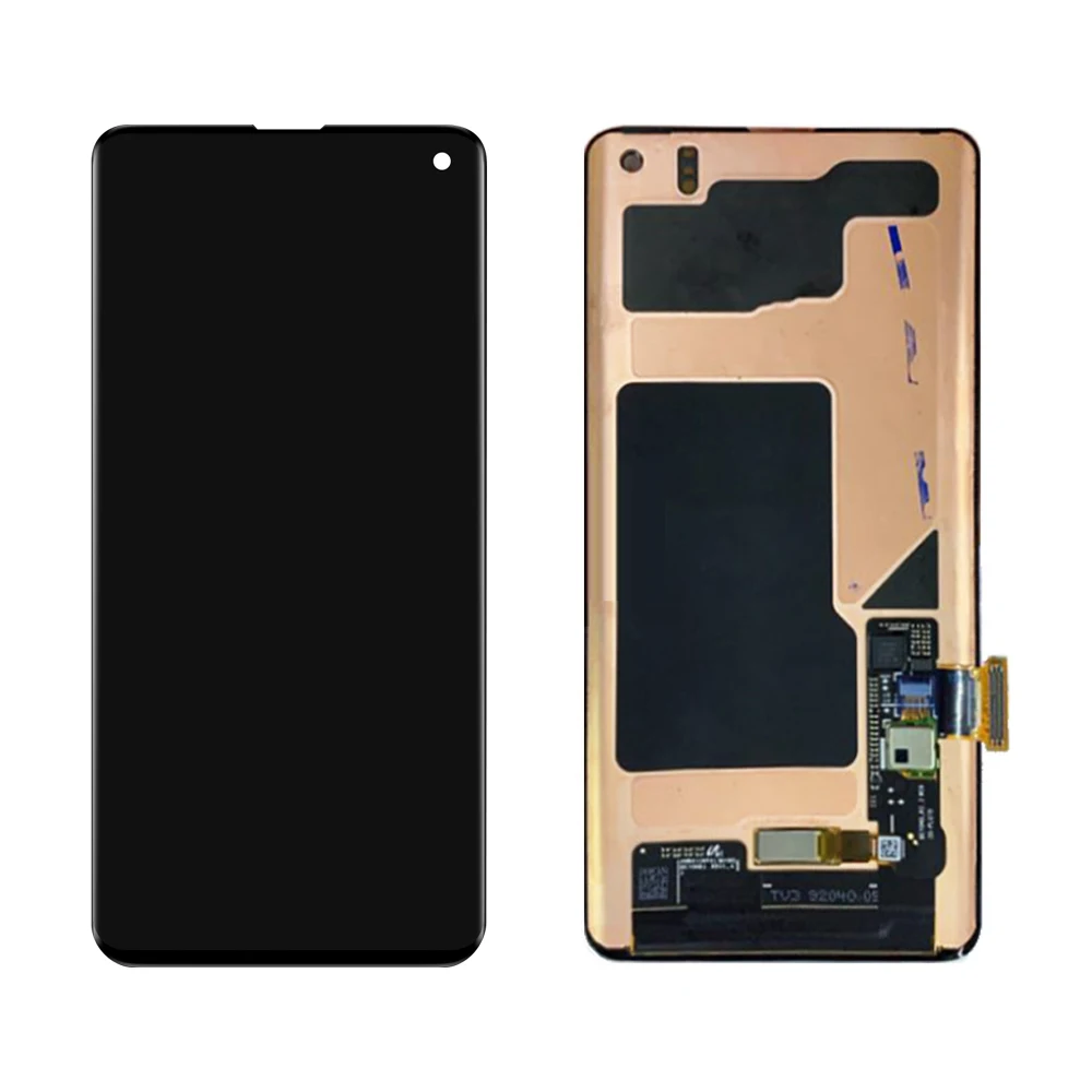 AMOLED для samsung Galaxy S10 SM-G9730 G9730F ЖК-дисплей с сенсорным экраном дигитайзер сборка для samsung S10 дисплей светодиодный