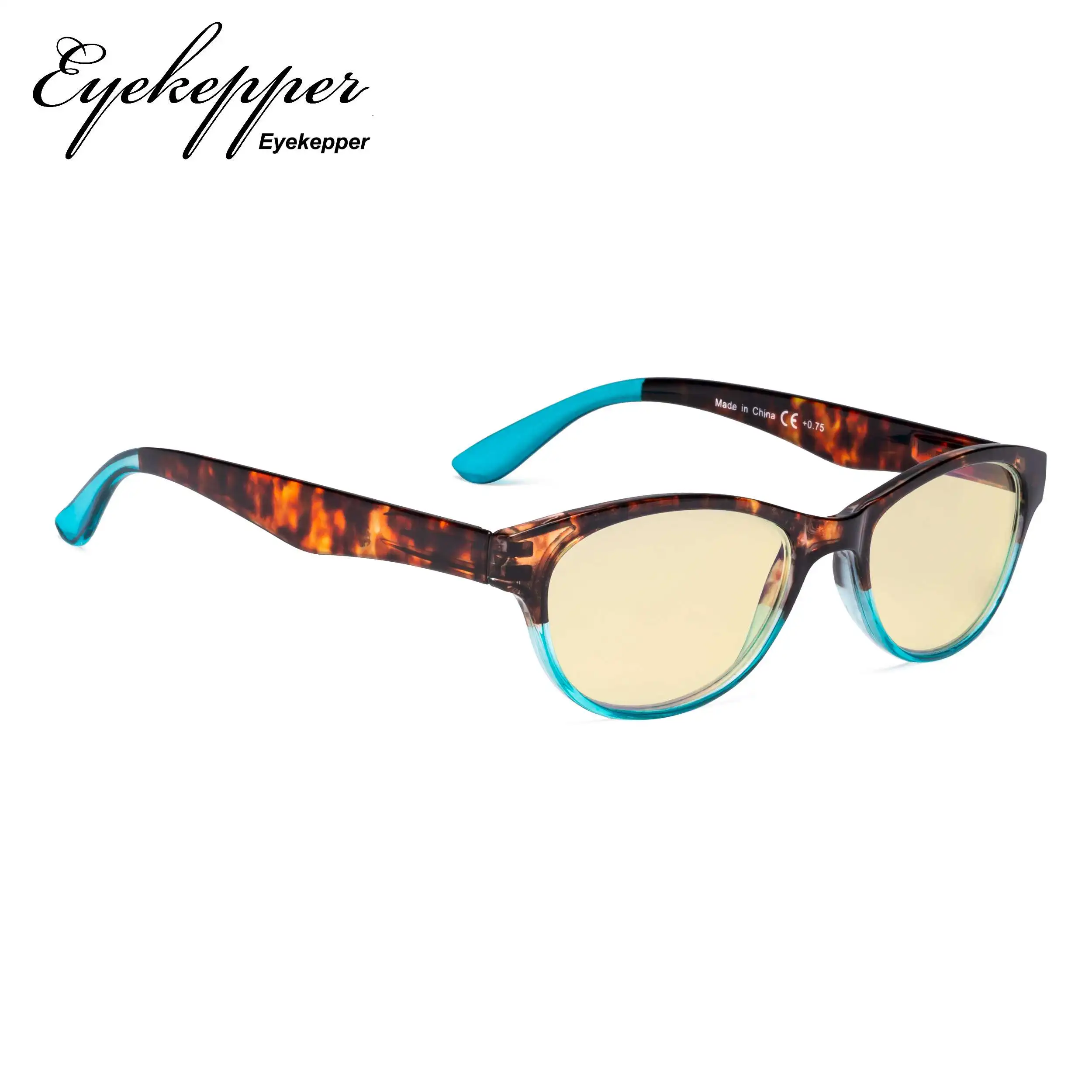 TM074D Eyekepper, женский синий светильник, блокирующие очки для чтения с желтыми фильтрующими линзами