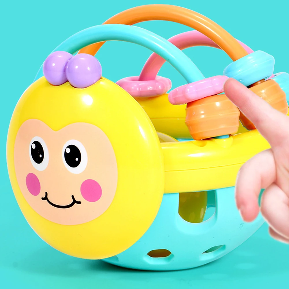 Милый Малыш развивающая ручная игра мультфильм стучать Мягкий прорезыватель обучающий мяч в форме пчелы погремушка игрушка подарок для ребенка гантели