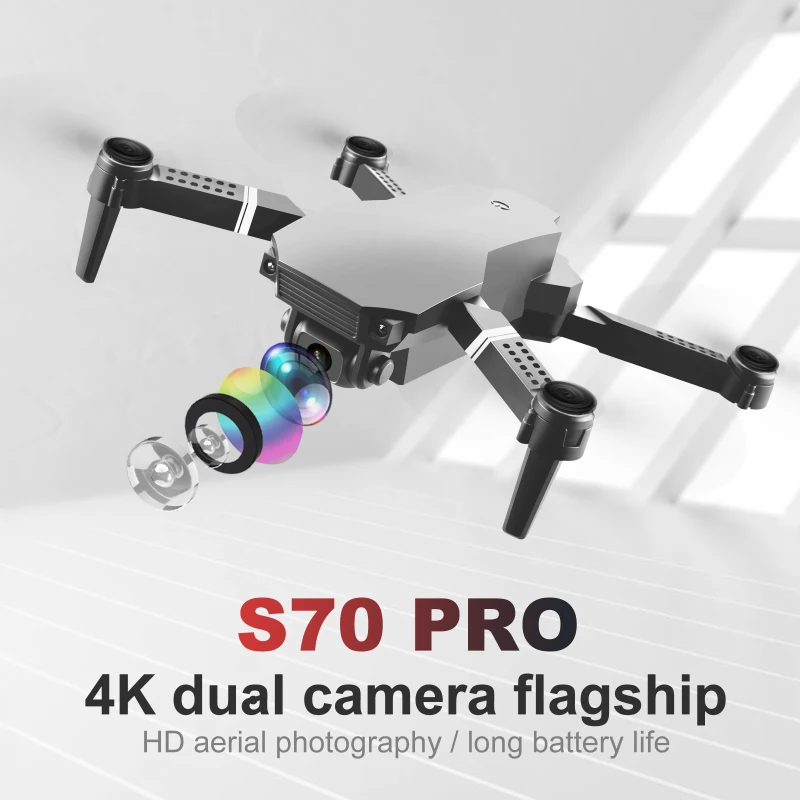 New Fpv Mini Drone With/without HD 4K Dual Cameras Wifi Foldable Drones With Camera Hight Hold RC Quadcopter Dron Toy Gift