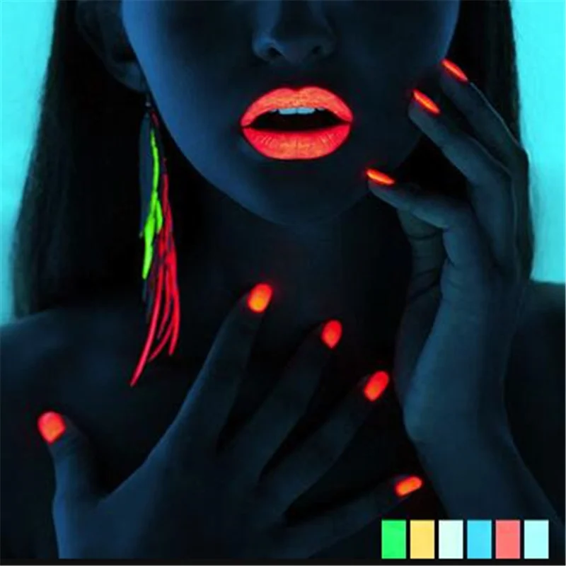 12Color-10g Nail Luminous Phosphor Powder Fluorescent Pigment For Nails/Makeup... Neon Bright Dust Glow In The Dark Powders @GY1