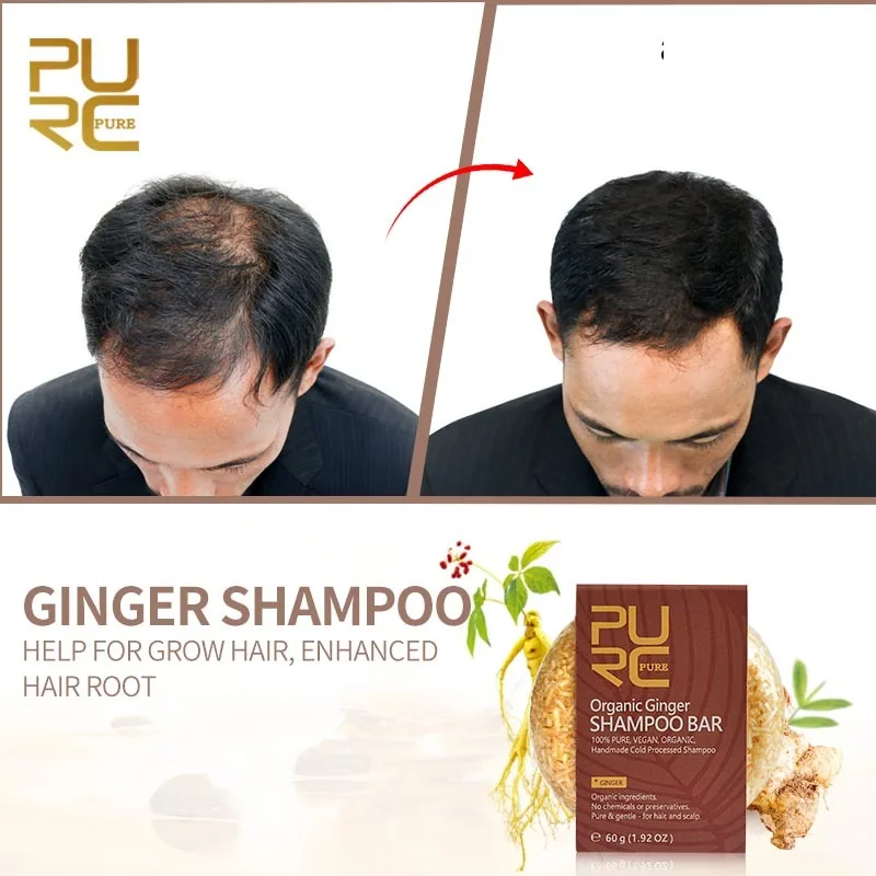 

Purc Organic Handmade Cold Processed Ginger Shampoo Bar For Hair Loss Hair Shampoo And Natural No Chemicals Preservatives