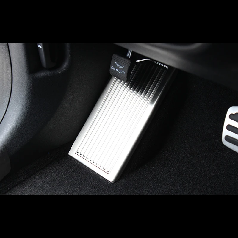Car-Stainless-steel-Foot-rest-Pedal-Cover-trim-for-LHD-KIA-Sportage-KX5-4-QL-2016