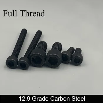 

M2 M2*3/4/5/6/7/8 M2x3/4/5/6/7/8 12.9 Grade Black Carbon Steel Full Thread DIN912 Cap Cup Allen Head Bolt Hexagon Socket Screw
