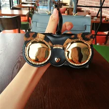  Ins New Hot Sale Glasses Case Animal Cartoon Fashion Women PU Leather Sun Box Eyeglass Sunglasses Cute Protection Eyewear Bag 
