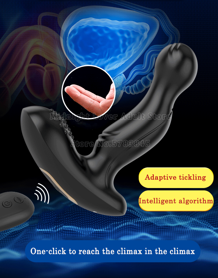 2021 Tickling Prostate Massager Gay Toys 10 Mode vibration Anal Plug Buttplug G-Spot Stimulate Vibrator Sex Toys For Men Women