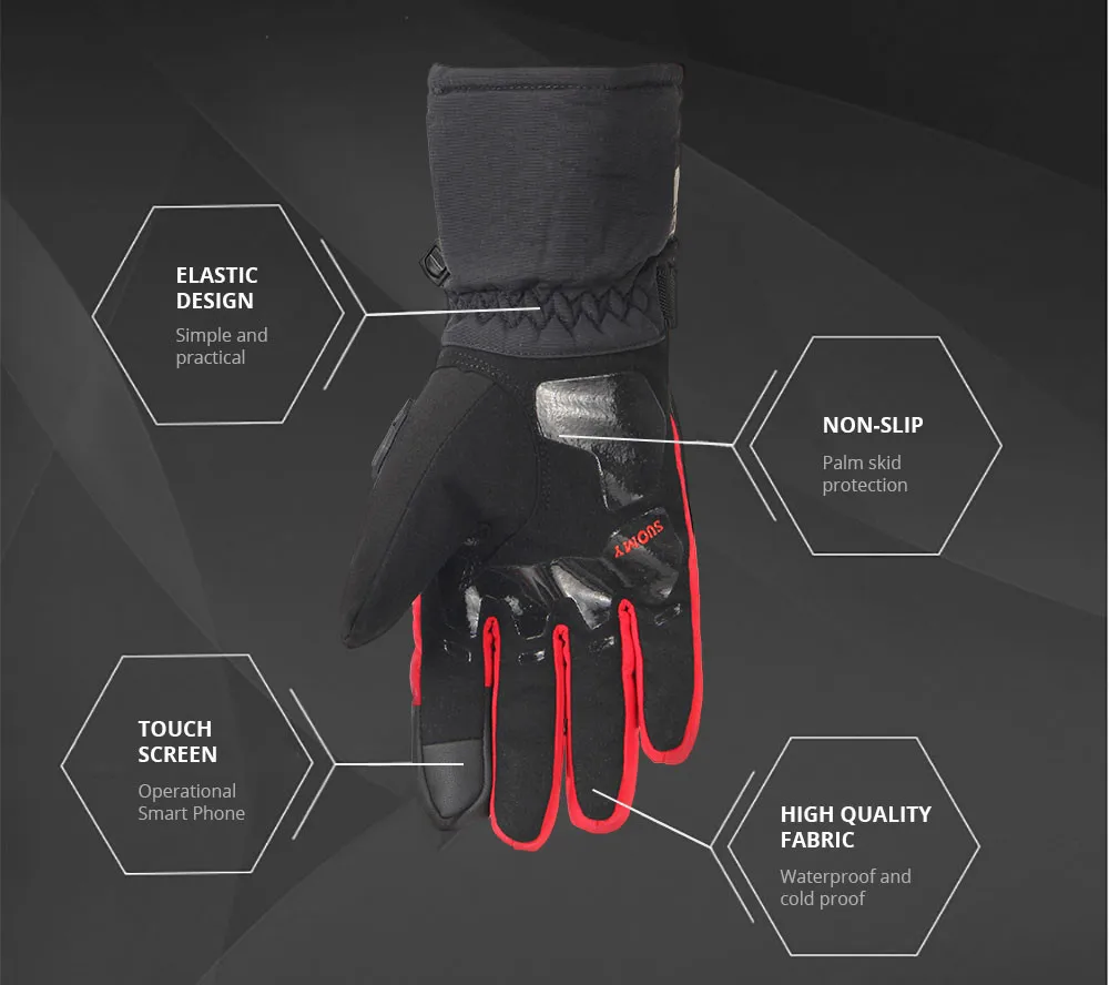 Winter warm Guantes Moto Luvas Touch Screen Motosiklet Protective24