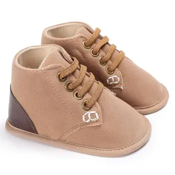 

2017 Autumn Winter Baby Soft Bottom Anti-skid Step Solid Baby Shoes Crib Bebe Kids First Walkers Boys Girls Sneakers Infant Shoe