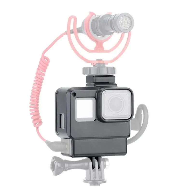 Защитный корпус чехол для Gopro 7 6 5 Спортивная камера Крышка Крепление рамка Видео микрофон адаптер Vlog клетка светильник F5S9
