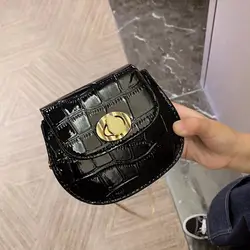 Мини-сумка-седло 2019 летняя новая жемчужная Сумка-тоут Высококачественная кожаная женская дизайнерская сумка с замком и цепочкой