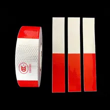 10 листов Светоотражающие Предупреждение ющие наклейки автомобиль грузовик ночное вождение полоса Декаль Предупреждение ющая лента для стайлинга автомобилей украшения