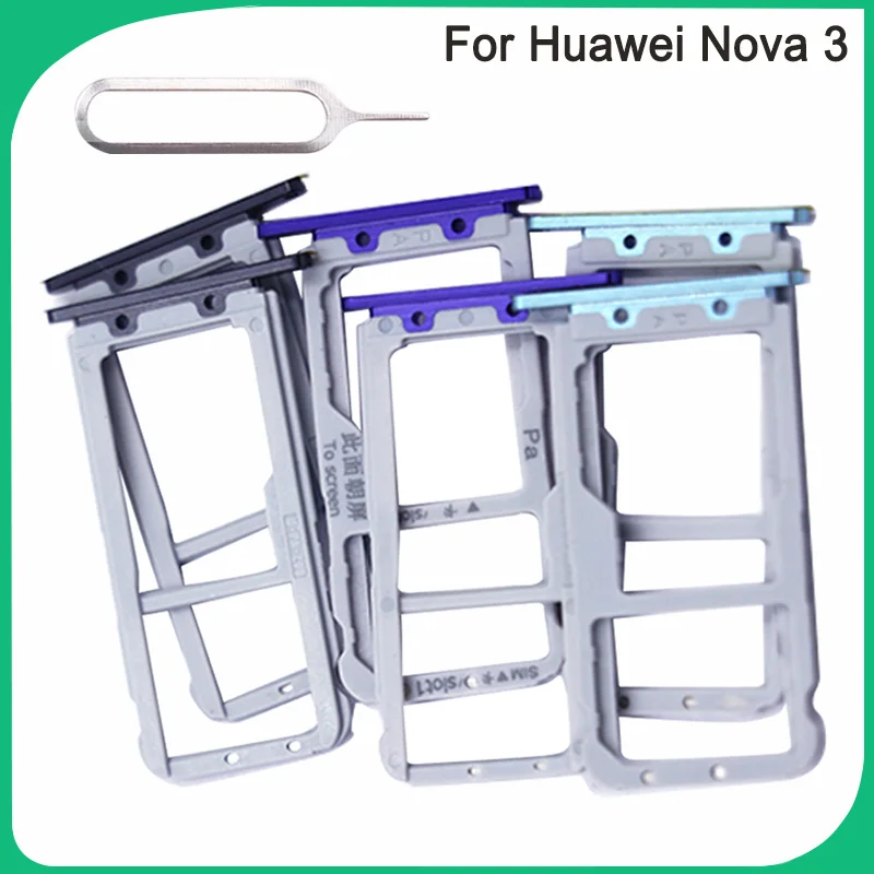 

Rear New Nova 3 SIM Card Tray for Huawei nova3 SD Card Sim Card Holder Slot