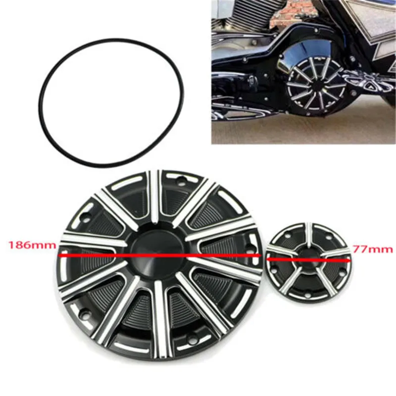 

Motorcycle CNC Derby Timer Timing Engine Cover Guard Protector For Harley Dyna FLD Street Glide FLHTK FLHRS FatBoy pour Touring